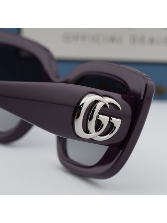 Gucci GG1975S 004 Square Sunglasses – Purple / Grey main image 6